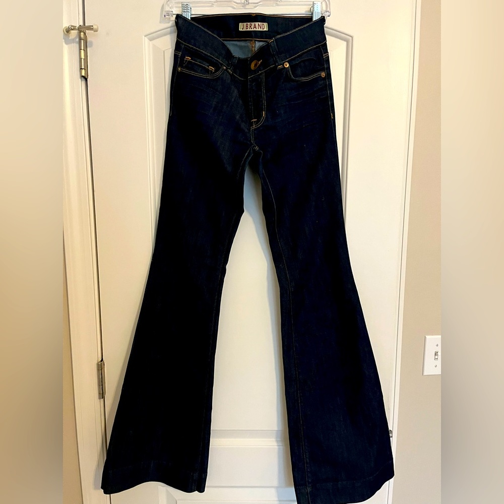 Dark wash flare jeans